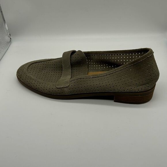 Lucky Brand Caylon Perforated Suede Loafer Size 8M - Picture 7 of 11